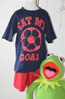 Sportdress Hose EAT MY GOAL Shorts T-Shirt Kurzarmshirt 6-7y 122 Hessen - Heppenheim (Bergstraße) Vorschau