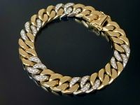 Goldarmband 585 14K Bracelet mit Brillanten Diamanten Panzer Berlin - Schöneberg Vorschau