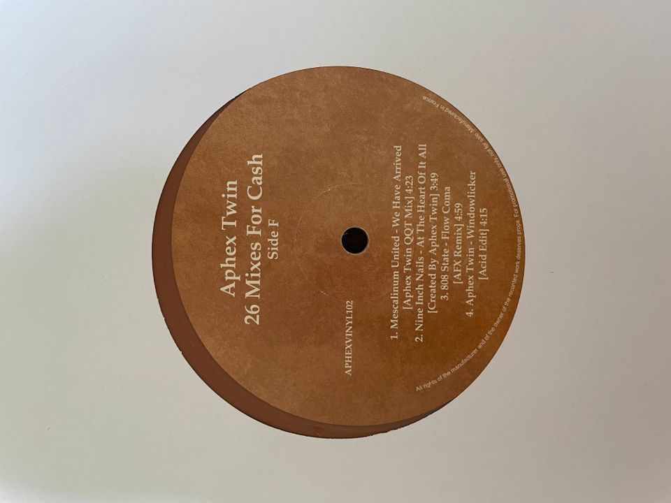 Aphex Twin - 26 Mixes For Cash APHEXVINYL102 (4x Vinyl / LP) in Hamburg