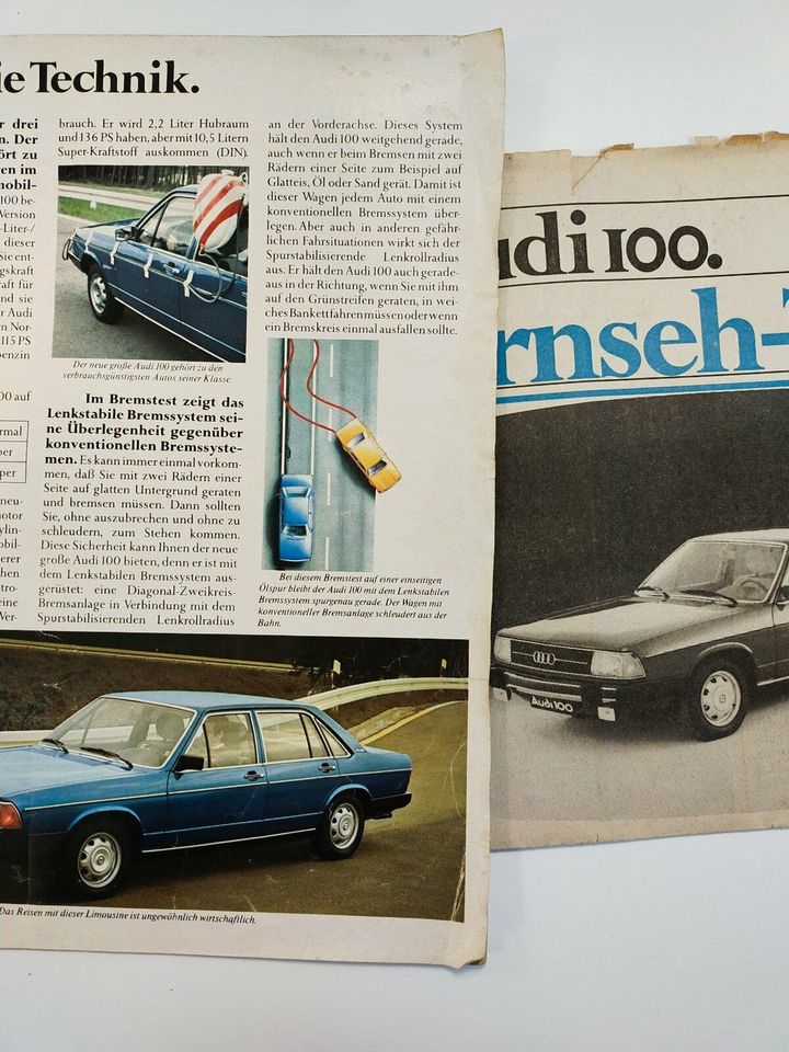 AUDI 100 originale Verkauf-Prospekte & -Kataloge VAG VW in Frankfurt am Main