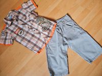 Set Hemd kariert kurzarm Jeans kurz 128 beige grau orange Leipzig - Leipzig, Zentrum Vorschau