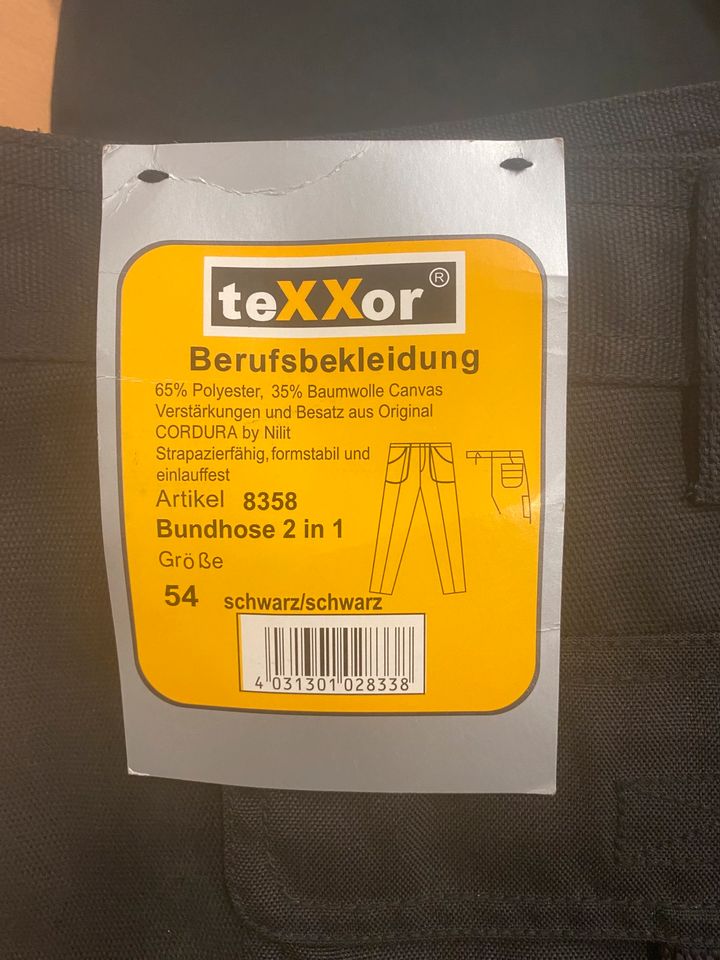 Arbeitshose 2in 1 , texxor,cordur,Gärtner , Schreiner , Handwerk in Bottrop