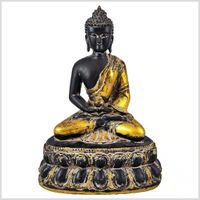 Amitabha Buddha der Erleuchtung Resin 30cm schwarzgold Hamburg-Mitte - Hamburg Borgfelde Vorschau