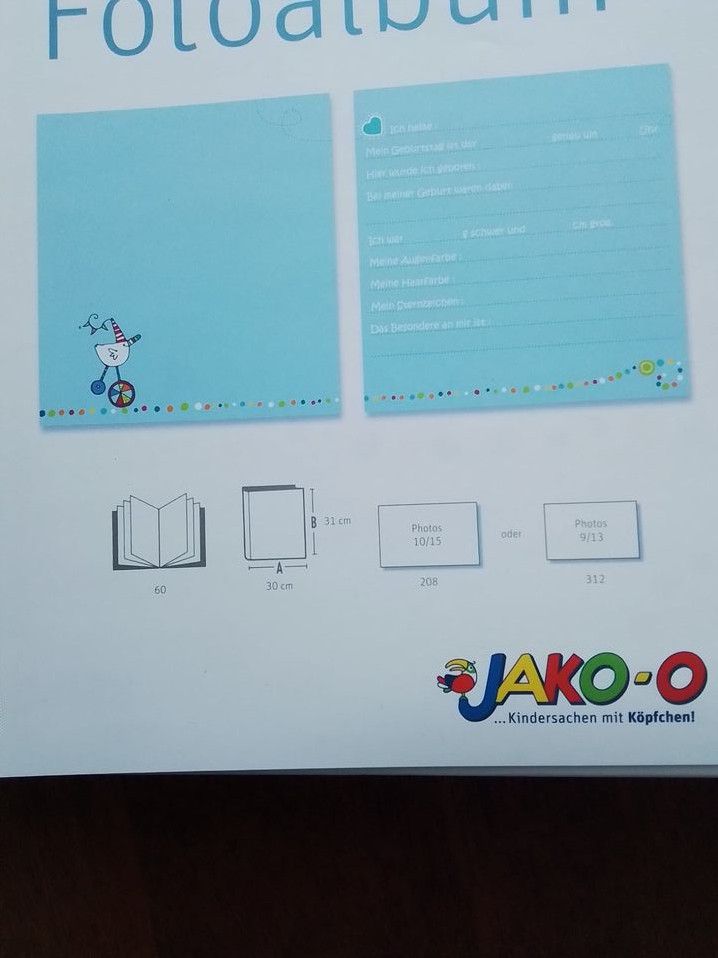 Fotoalbum, Babyalbum, Kinderalbum, neu, in OVP! Jako-o in Bremen