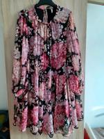 H&M Kleid Hortensie Blumen Gr. 46 3XL Chiffon Nordrhein-Westfalen - Hamm Vorschau