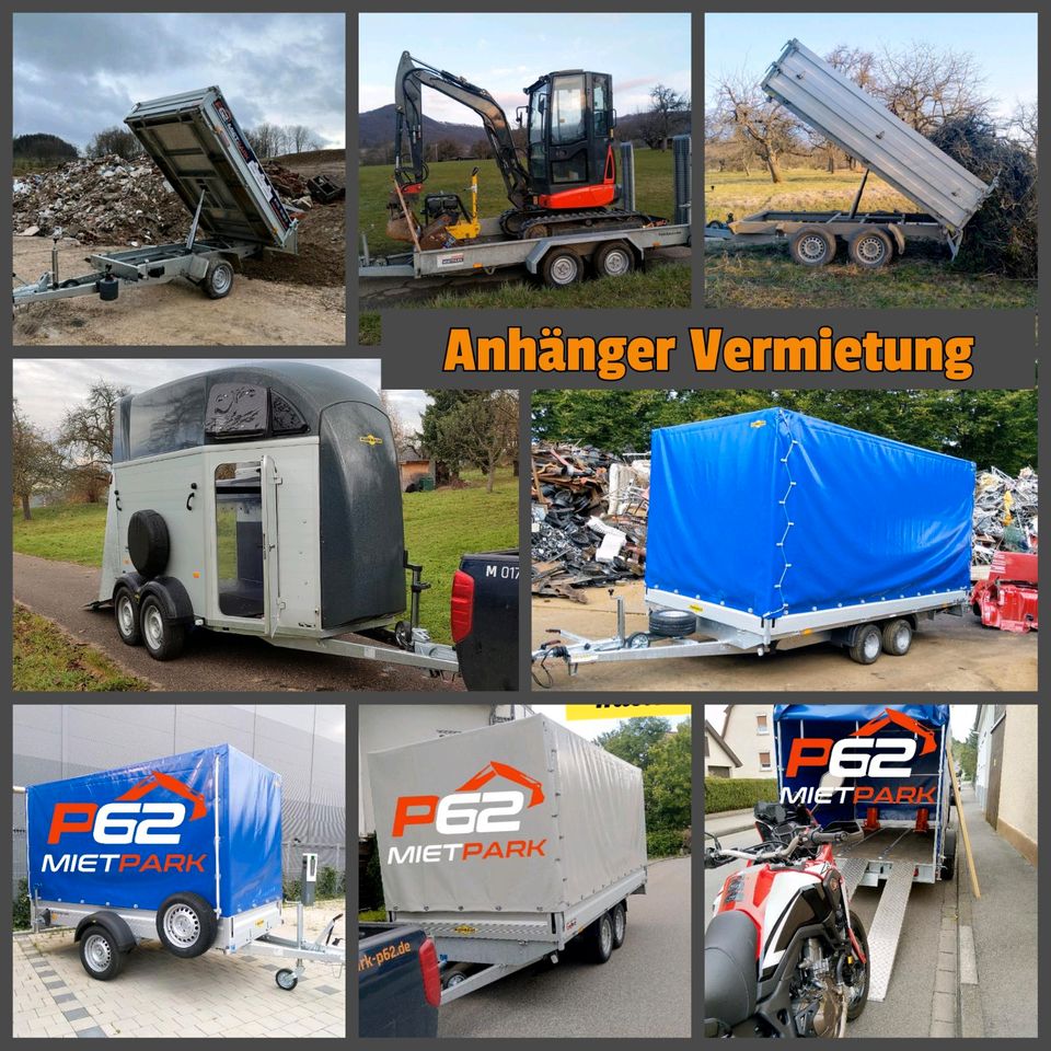 Anhängerverleih, Kipper, Vermietung, Rent, Anhänger, Pritsche in Beuren