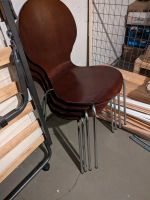 Vier Stühle aus Holz und Stahl günstig abzugeben Hessen - Marburg Vorschau