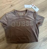 T-Shirt Oberteil Crop Top Guess, Samt, Strass, beige, S, neu Bayern - Ingolstadt Vorschau