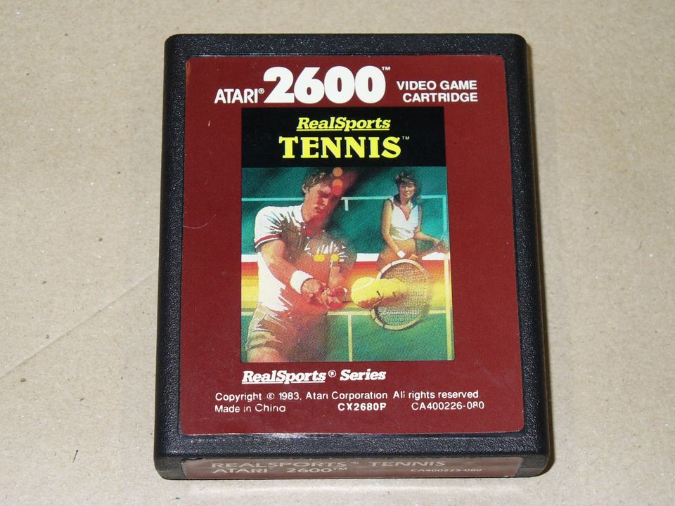 Real Sports Tennis (PAL) - Atari 2600 Spiel Modul CX2680P in Limburg