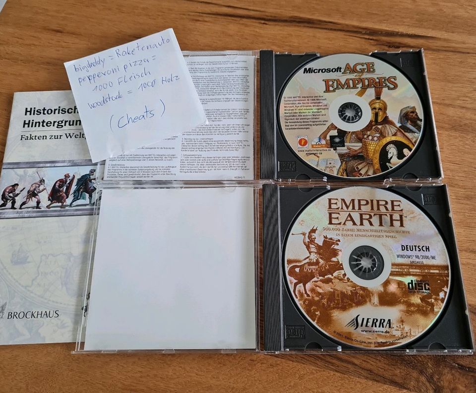 Age of Empires & Empire Earth (2 Retro PC Spiele) 90er u. 2000er in Gemmingen