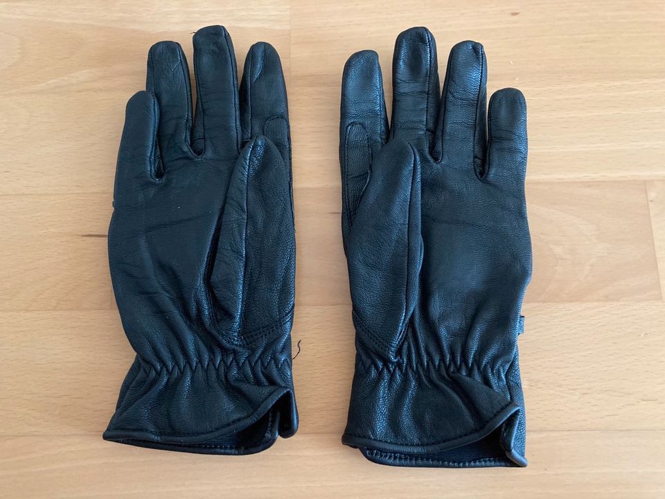 Cafe Racer Motorrad Moped Mofa Handschuhe Leder schwarz Gr. M in Germering