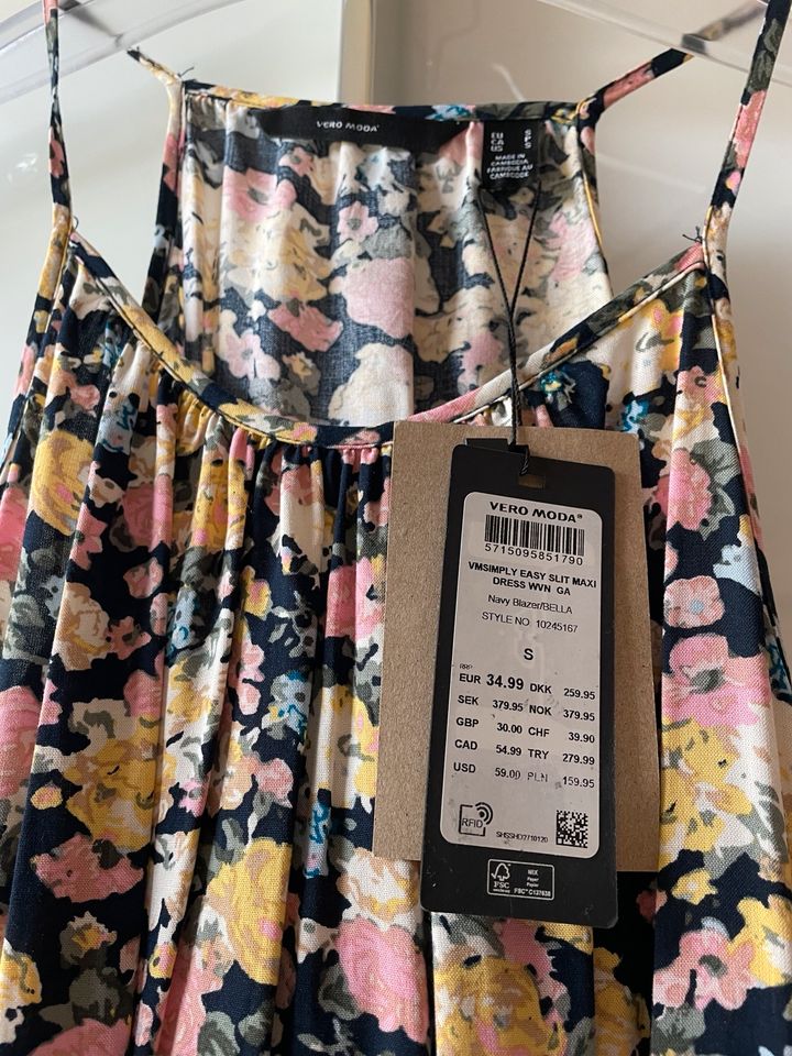 *Neu* Blumiges Sommer-Maxikleid Größe S von Vero Moda in Weimar