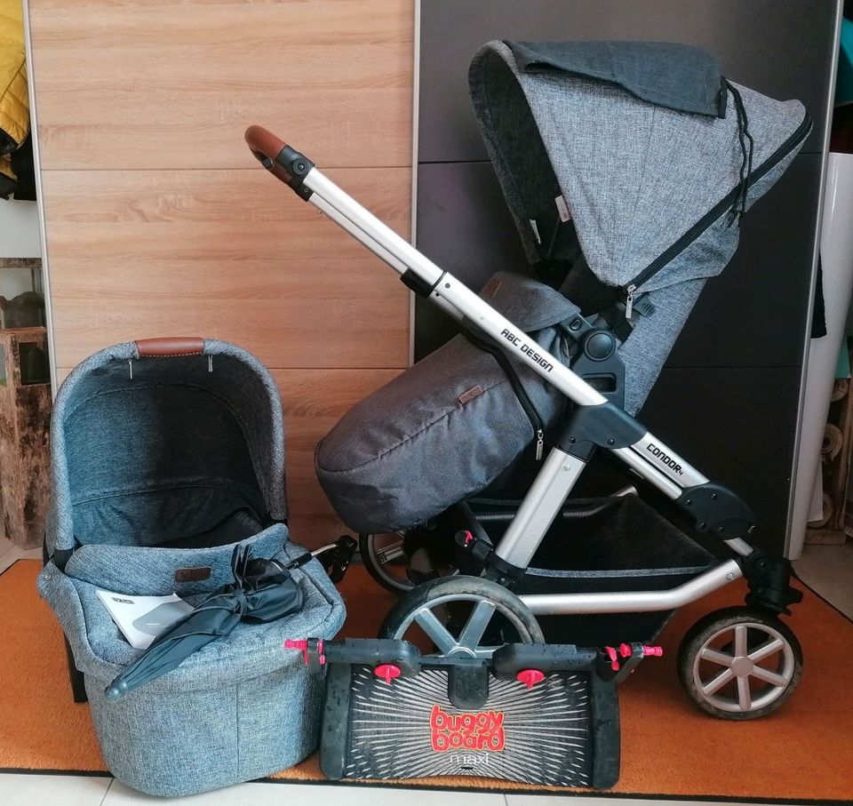 ABC design Condor 4 Kombi-Kinderwagen in Schaufling