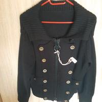 Strickjacke mit großem Reißverschluss Hessen - Wabern Vorschau