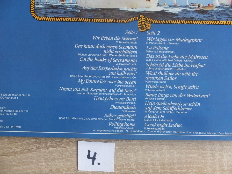 Winde wehn Schiffe gehn Langspielplatte Stereo ADEG 156 LP Vinyl in Aachen