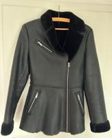 Esprit Damen Winterjacke in Lederoptik, schwarz, Größe 38 Bayern - Hallbergmoos Vorschau