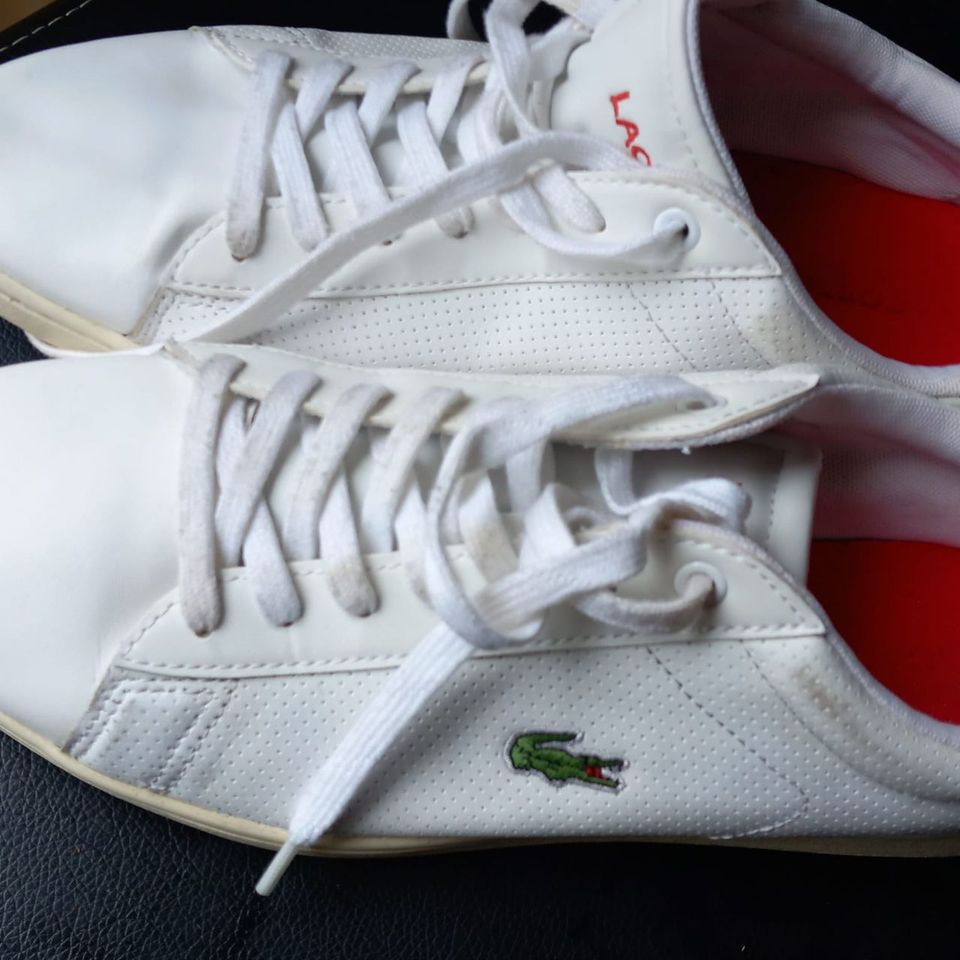 Herren Sneaker  Schuhe  Lacoste Carnaby Evo /  weiß / Größe 44 in Moers
