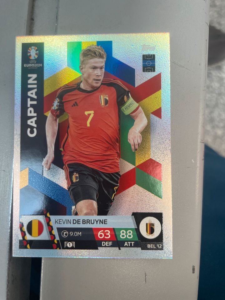 Kevin de Bruyne Topps Match Attax Captain Card Euro 2024 in Maitenbeth