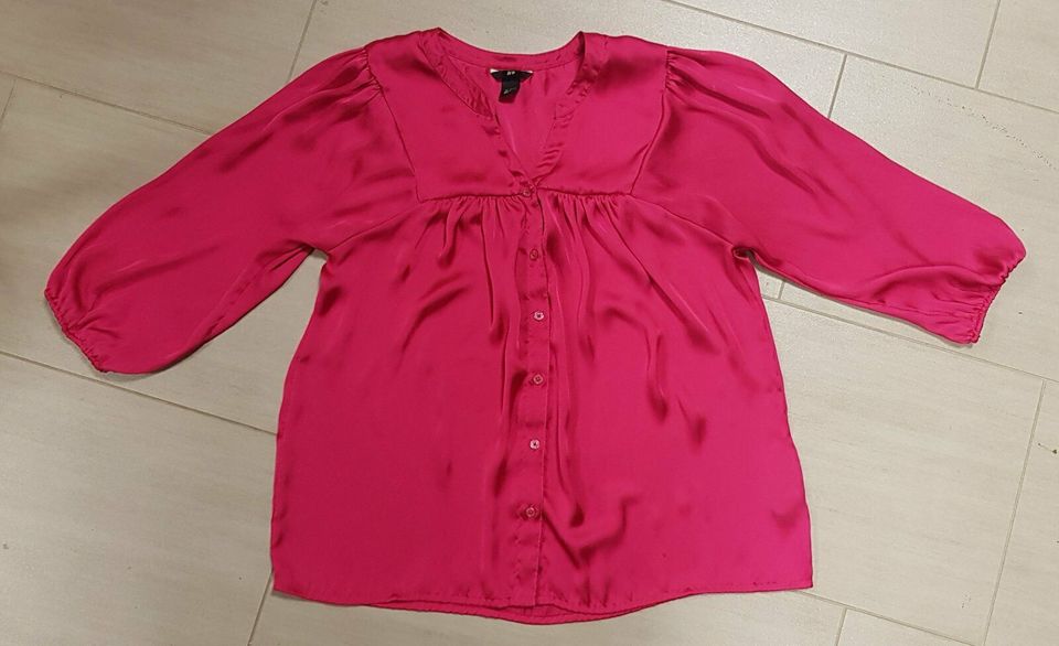 Bluse, dunkleres pink, Größe 42, Damen in Könnern