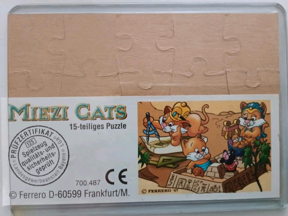 Ü-Ei Puzzle 19997 Miezi Cats Serie komplett in Bad Frankenhausen/Kyffhäuser