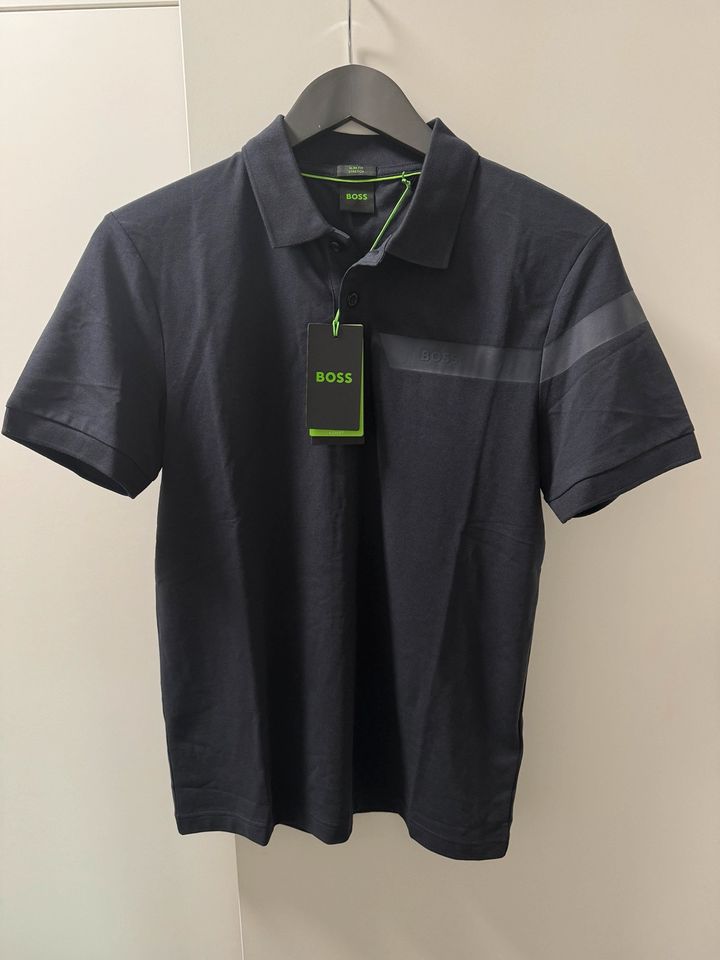 Boss Green Poloshirt Paule, S, Neu, Stretch, blau in Mainz