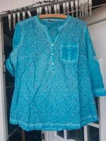 Bluse Loch-Stickerei blau mit Waschung weiß C&A (161) Niedersachsen - Neuenkirchen Vorschau
