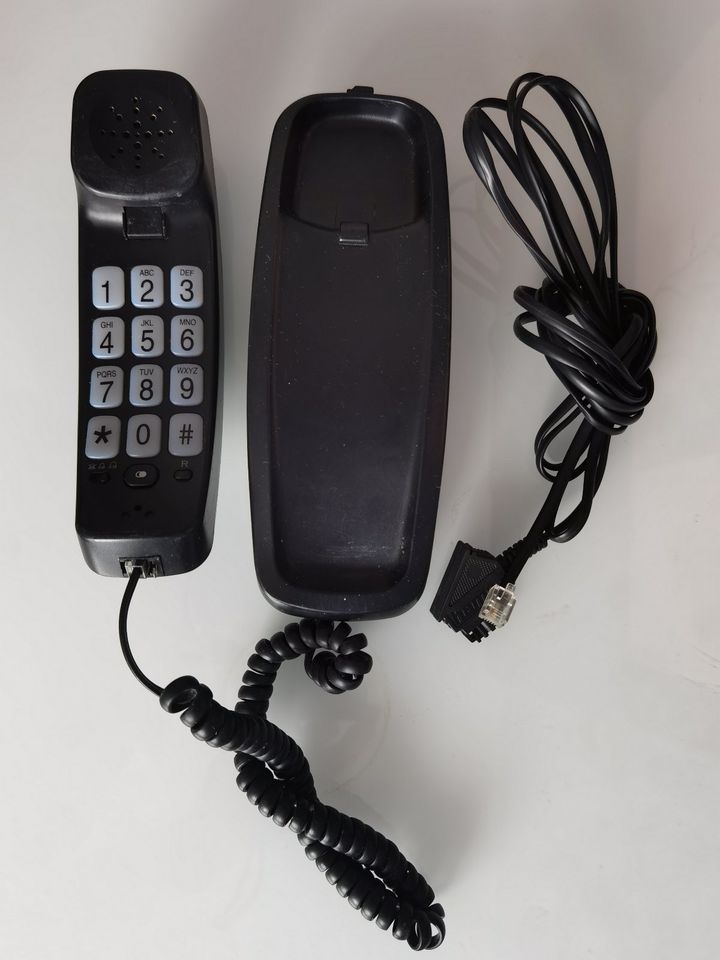 Seniorentelefon Audioline TEL5-K, schwarz, inkl. 3 m TAE-Kabel in Heidelberg