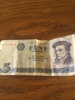 Geldschein, 5 MARK,  DDR, Sachsen - Weißenberg Vorschau