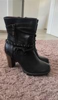 Schwarze Tom Tailor Stiefel mit schönen Details Nordrhein-Westfalen - Dormagen Vorschau
