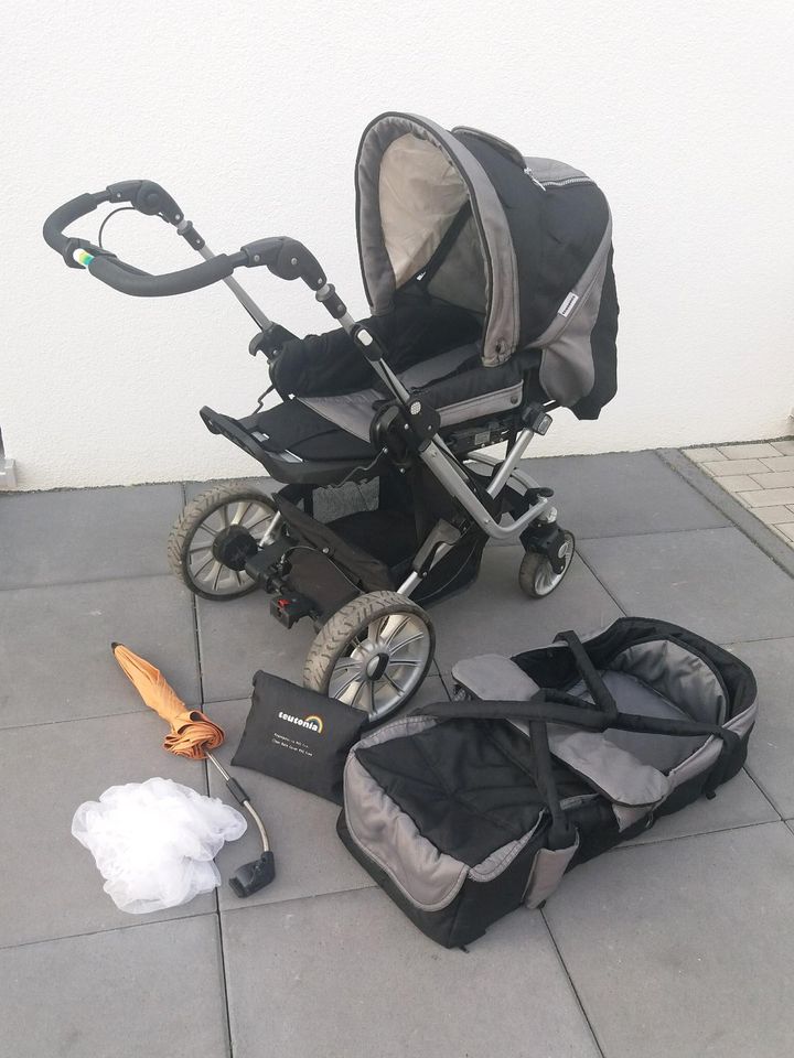 Kinderwagen Teutonia Mistral S mit Zubehör in Bad Bocklet