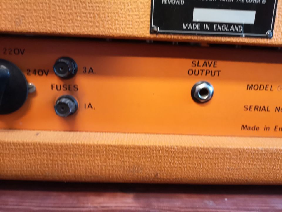 ORANGE GRO 100 Watt Röhrenamp Legende Baujahr 1971 rar in Mittelbiberach