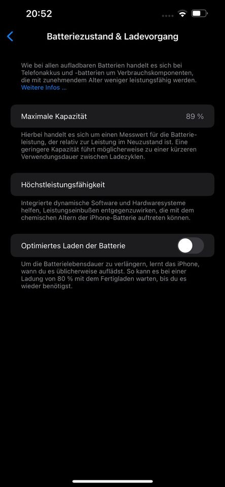 iPhone 14 Plus Midnight 128 GB in Martfeld