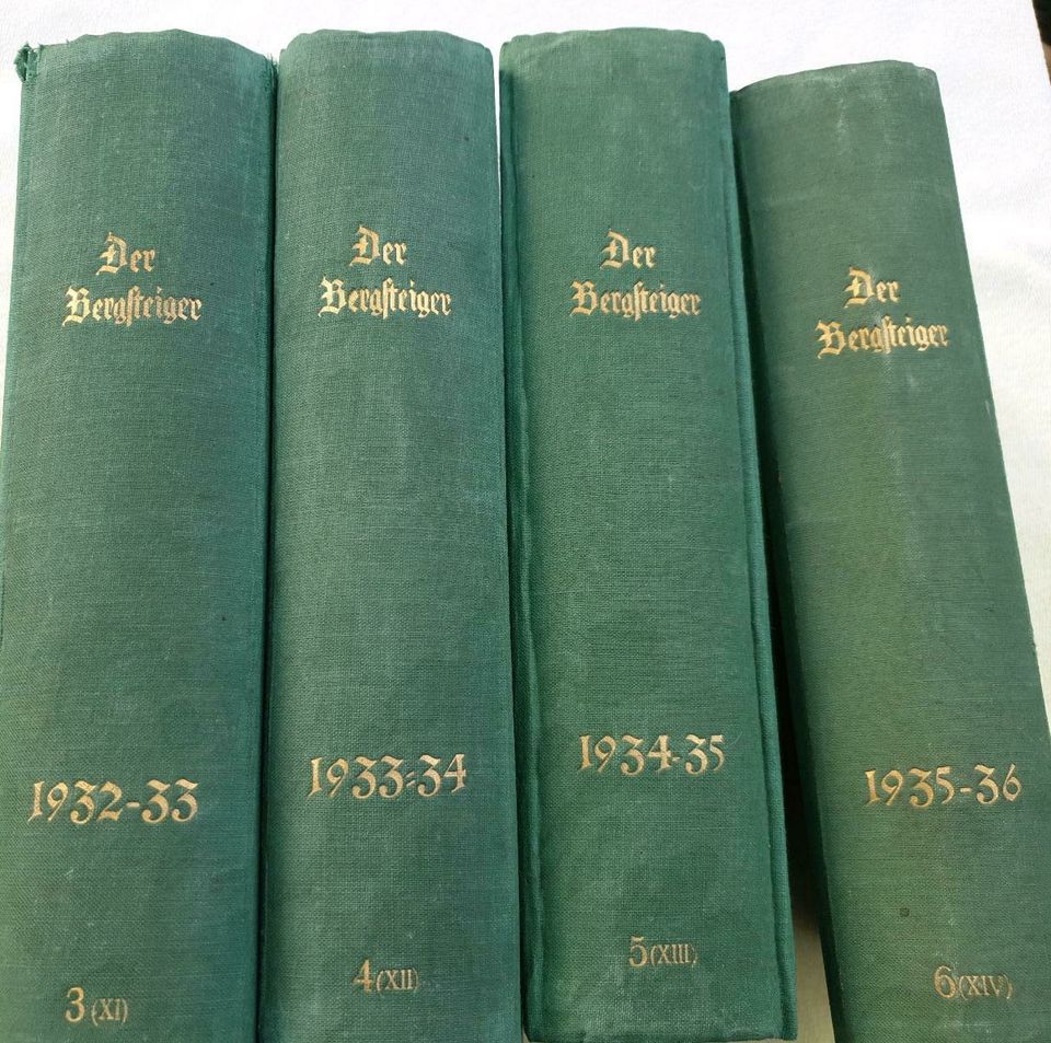 DER BERSTEIGER BücherBand 3/1932- 6/1936 SET alt antiquarisch in Essenbach