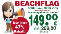 Beachflag beidseitig, Bodenhalterung, Gestaltung, Profi Tasche Essen - Karnap Vorschau