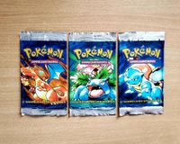 Pokémon Booster Base Set 1. Auflage Glurak Turtok Bisaflor LEER Rheinland-Pfalz - Saarburg Vorschau