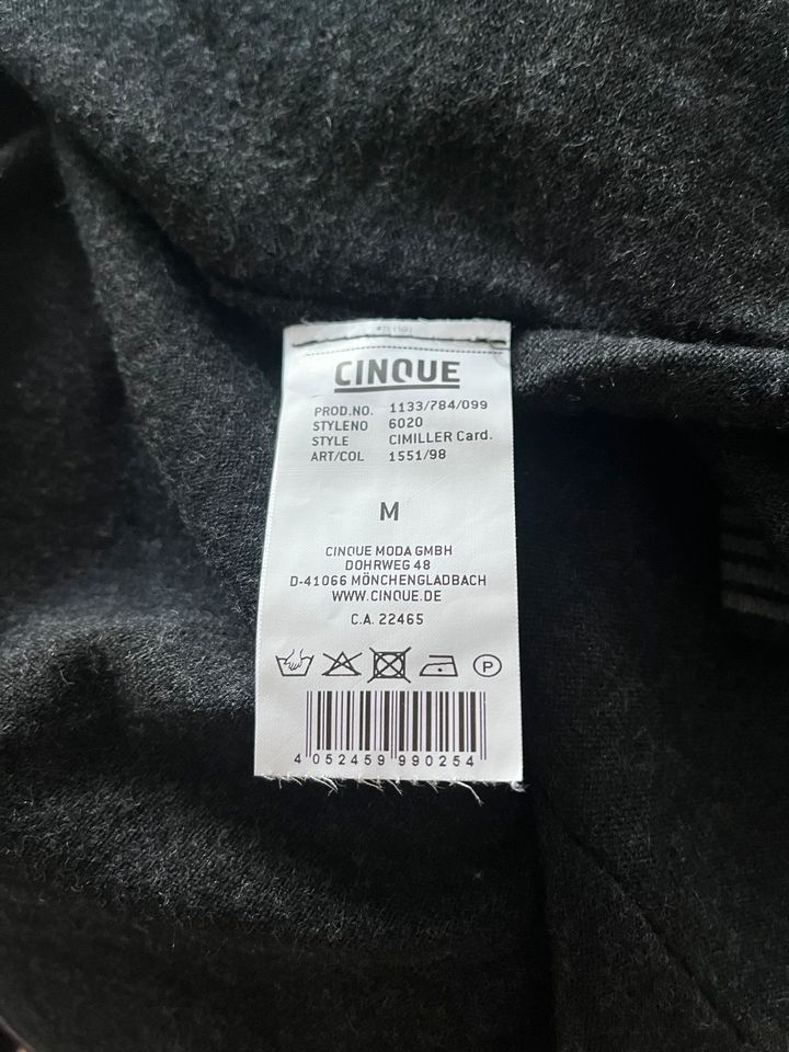 Cinque Strickjacke/Cardigan Anthrazit Dunkelgrau Slim Fit Gr. M in Düsseldorf