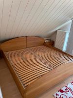 Doppelbett mit  sehr guten Lattenrosten massiv Holz Bayern - Goldbach Vorschau