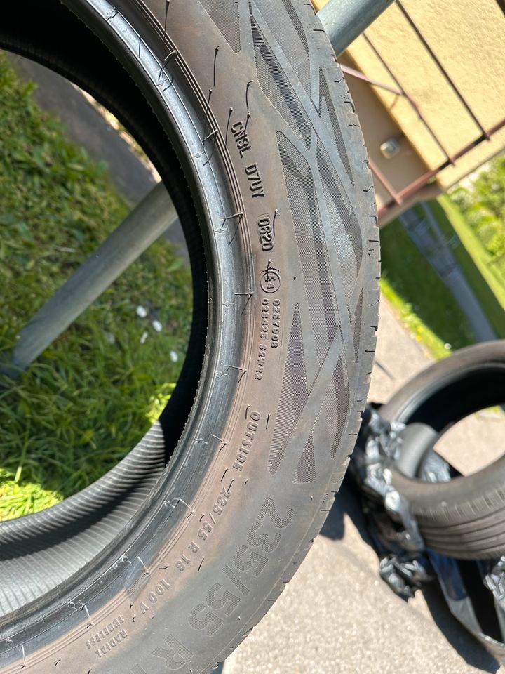 4x Continental 235/55R18 100V Sommerreifen, sehr guter Zustand in München