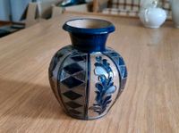 Vase, Keramik, retro, Blumenvase, blau, handgetöpfert, Handarbeit Bayern - Aschaffenburg Vorschau