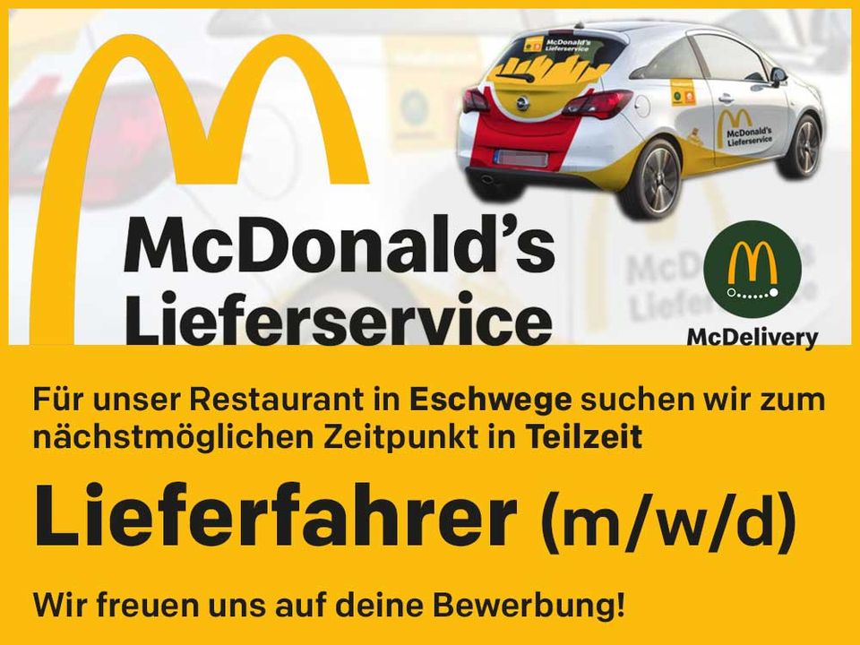 Lieferfahrer (m/w/d) bei McDonald's ESW in Eschwege