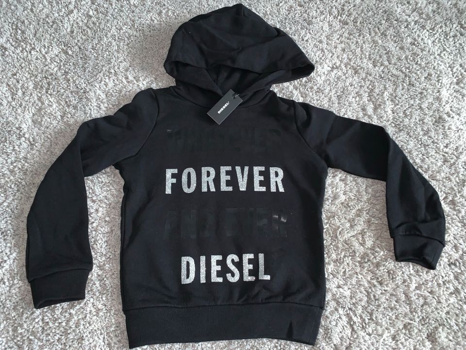 Neu mit Etikett Diesel Hoodie Pullover Kapuze 122 128 in Bingen