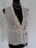 Marc O´Polo Campus XS Wickel Bluse Weiß Blumen Geblümt Ärmellos Bayern - Bad Kissingen Vorschau