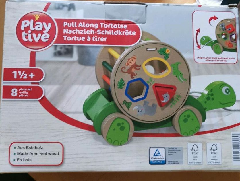 Nachzieh-spielzeug Schildkröte neu in Halle