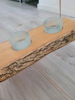 Handmade Holzbrett hängend mit 2 Lichtern top Zustand Kiel - Russee-Hammer Vorschau