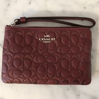 COACH Clutch kleine Tasche mit Schlaufe in weinrot mit Glitter Dresden - Äußere Neustadt Vorschau