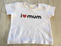 Baby kurzarm Shirt H&M 68 Spruch zart rosa T-Shirt Sachsen - Lengenfeld Vogtland Vorschau