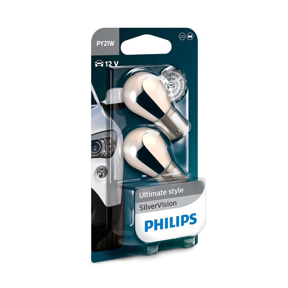 Philips Silver Vision PY21W Blinker BAU15S Glühbirnen,Birne 21Wat in Bad Schwartau