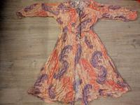 Hippie Kleid 38 boho Viskose orange Pastell Niedersachsen - Osnabrück Vorschau