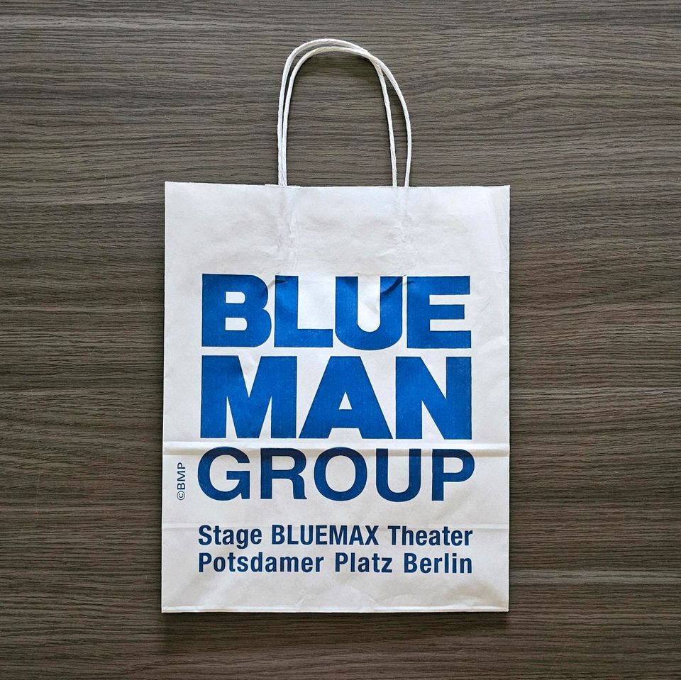 Tasche Blue Man Group Berlin NEU Tragetasche Papiertragetasche in Stuttgart