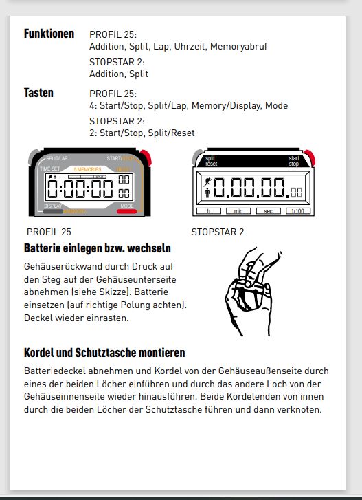 Stoppuhr  "stopstar 2" hanhart in Wettin-Löbejün